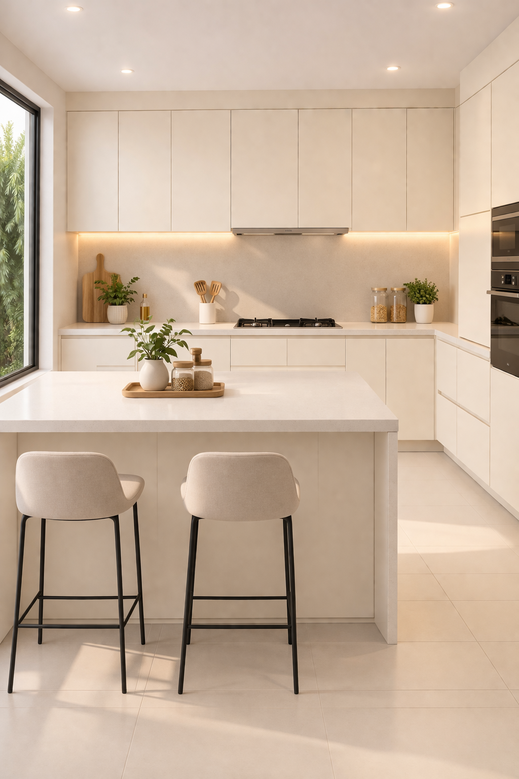 Saket Laminate - 419 - Ivory - 1mm 8ft x 4ft