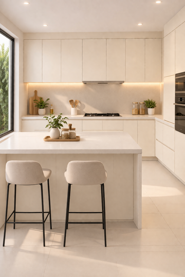Saket Laminate - 419 - Ivory - 1mm 8ft x 4ft