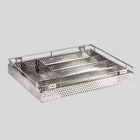 Ebco Right Angle Cutlery Kitchen Basket SS304