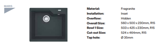 Franke Urban Range Fragranite Kitchen Sink- 610-56