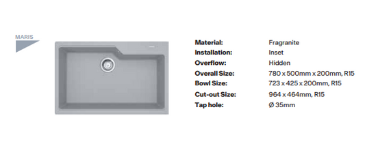 Franke Urban Range Fragranite Kitchen Sink- 610-78
