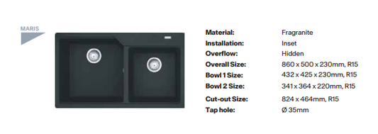 Franke Urban Range Fragranite Kitchen Sink -620-86