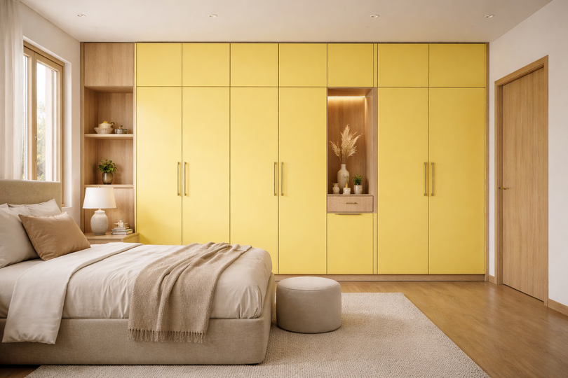 Saket Laminate - 420 - Yellow - 1mm 8ft x 4ft